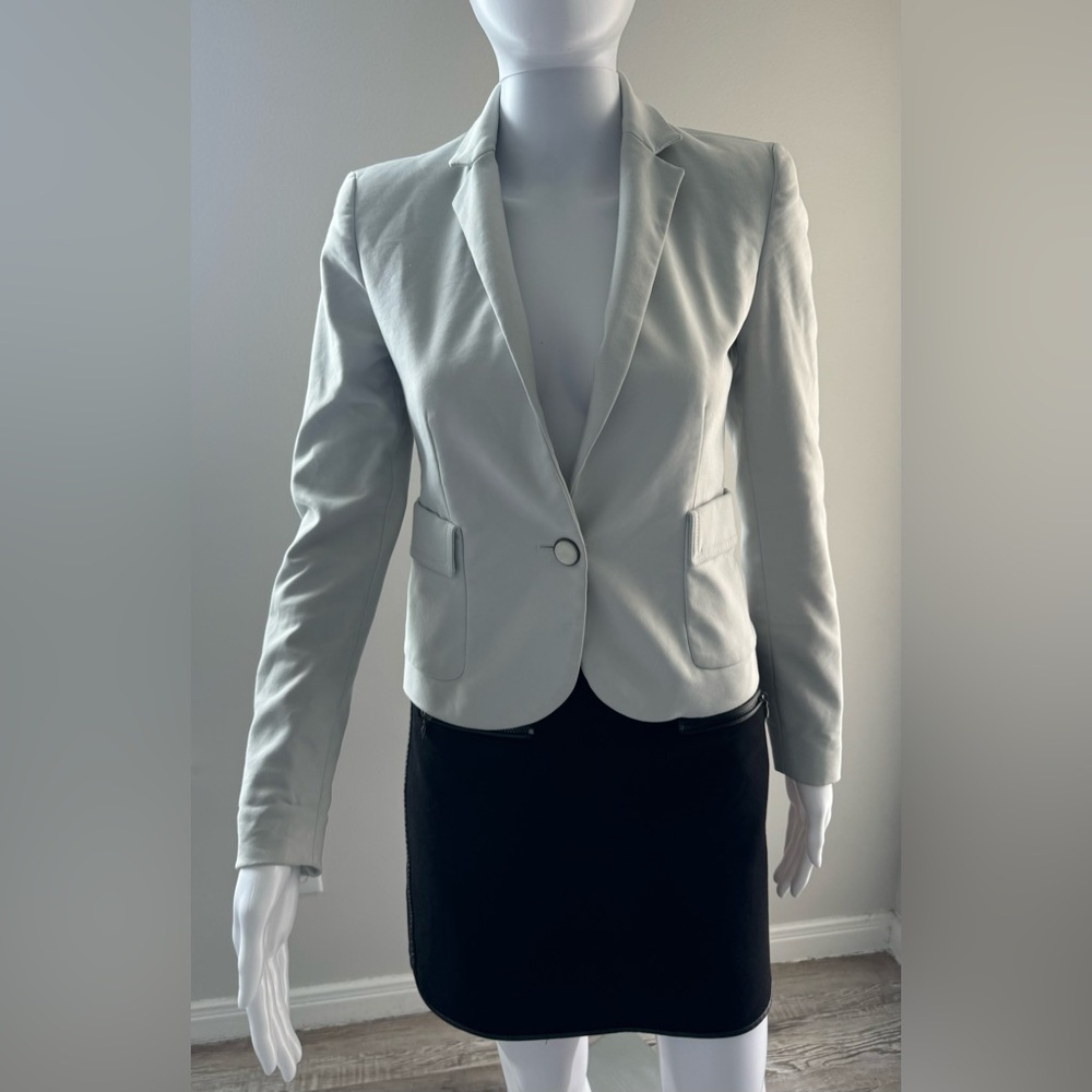 Zara Basic Light Cream One Button Blazer Size Xs.… - image 7